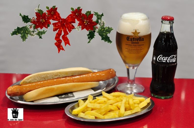 Nuevas tapas de El cubo del tapeo, bocata frankfurt, en Mollet del Vallès, Barcelona, tel. 93 016 13 54