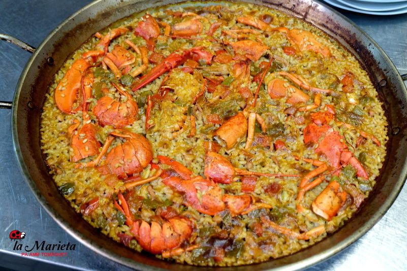 Restaurante La Marieta, cenar en Barcelona paella con bogavante, en Mollet del Vallès, Barcelona