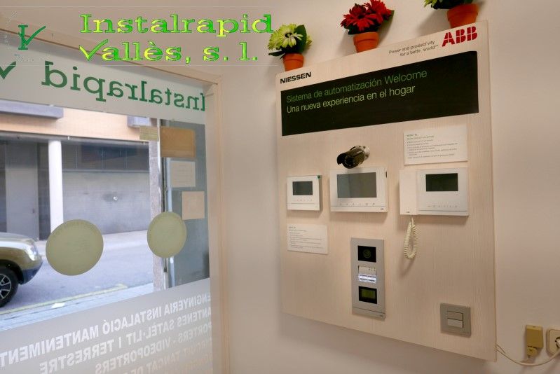 Instalrapid Vallès S.L.,Mollet del Valles, Barcelona, vídeo porteros digitales ABB para comunidades vecinos,instalación y reparación, taller propio