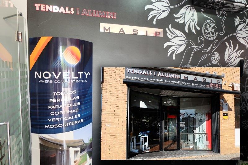 Tendals i aluminis Masip, Mollet del Vallès, Barcelona, carpintería metálica en aluminio, baños, cocinas, mamparas ducha y baño, cerramientos, toldos y rejas