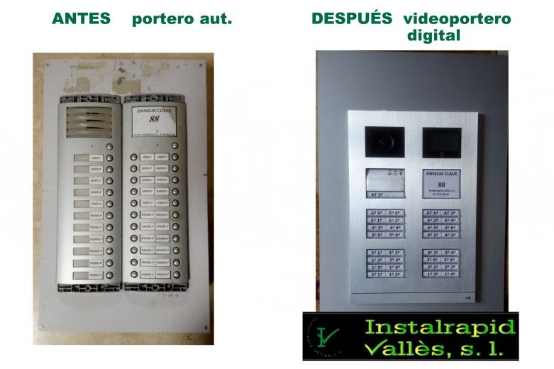 Instalrapid Vallès S.L.Mollet del Vallès, Barcelona, vídeo porteros digitales ABB Niessen, instalaciones profesionales