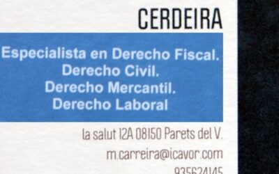 Abogado  especialista en Derecho Fiscal Manuel Carreira en Parets del Vallès,Barcelona