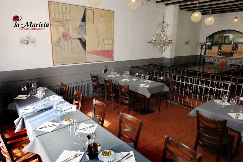 Restaurante íntimo y acogedor La Marieta,Mollet del Valles, Barcelona, Menú de tapas los viernes 25€ y los sábados, mes agosto abierto