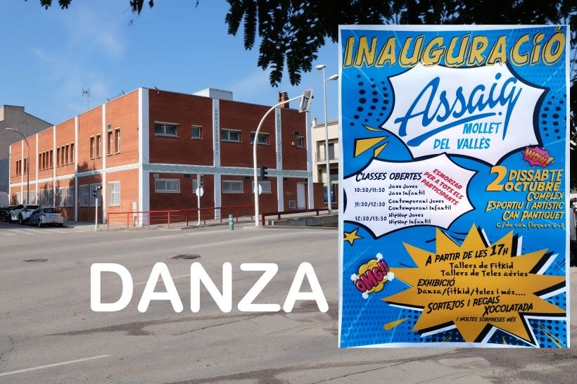 Nueva Escuela de Danza Assaig en Mollet, gran inauguración 2 de octubre 2021, Centresport Pantiquet