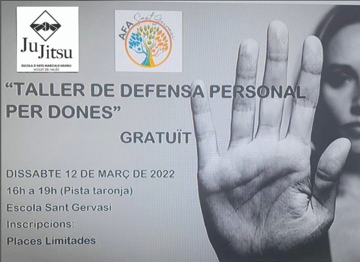 Defensa Personal Femenina Jiu Jitsu Mollet 2022 Escola Hansu clase gratuita
